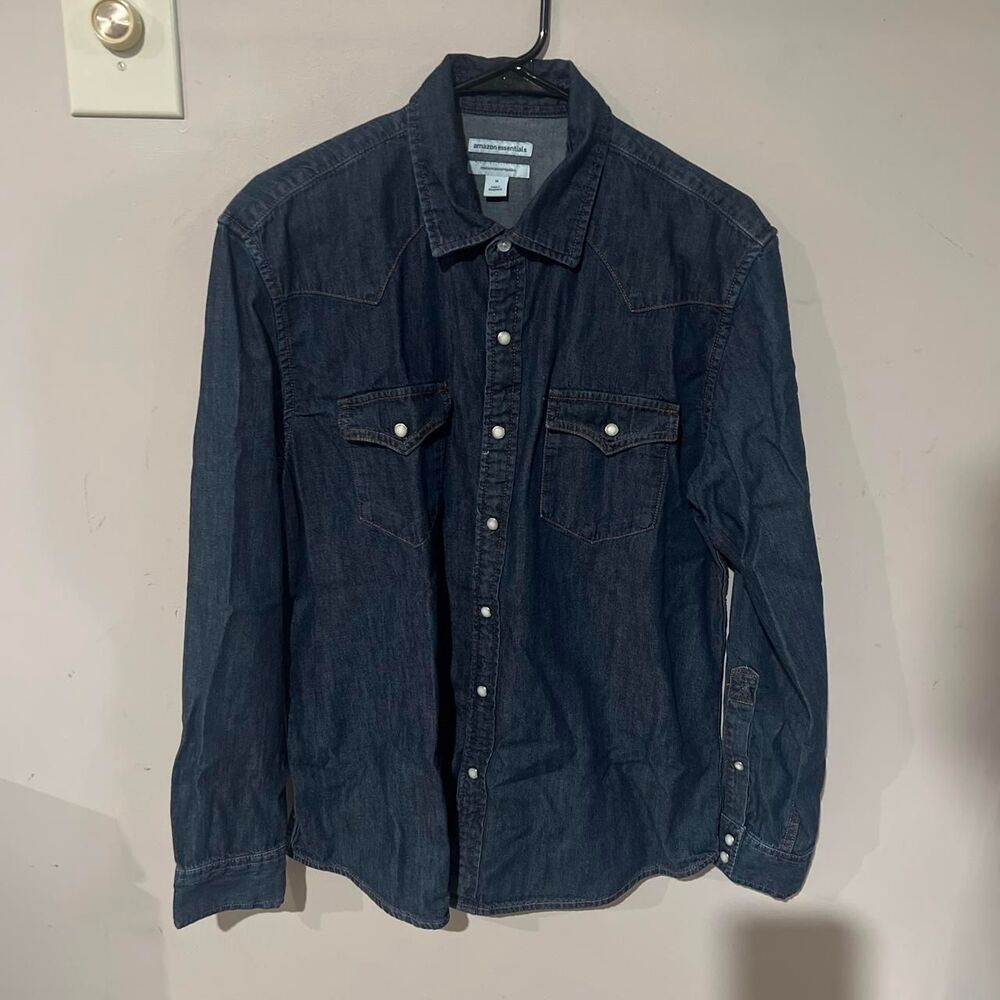 Unbranded MENS Navy and Blue Shirt